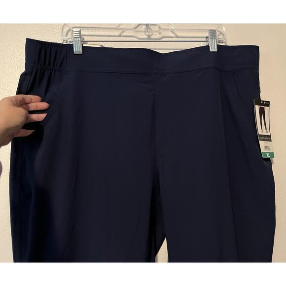 Eddie Bauer Traveler Ankle Pants Adult Women’s Size XL X-Large Navy Blue NWT - Picture 2 of 12